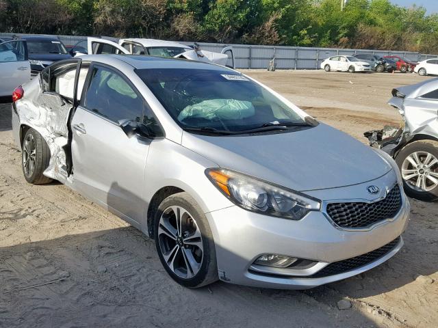 KNAFZ4A82E5128243 - 2014 KIA FORTE EX SILVER photo 1