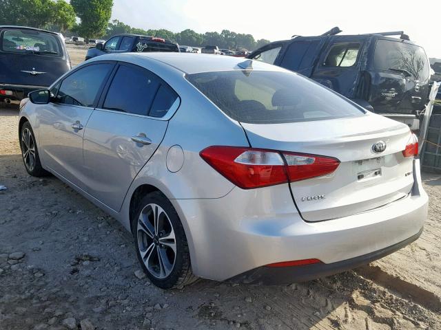 KNAFZ4A82E5128243 - 2014 KIA FORTE EX SILVER photo 3