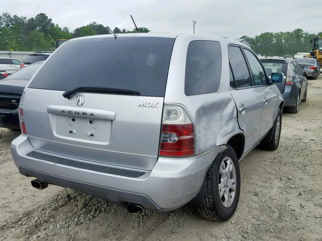 2HNYD18274H552321 - 2004 ACURA MDX SILVER photo 4