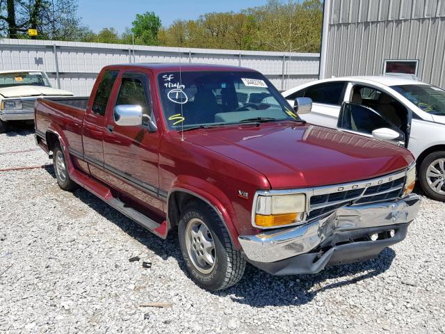 1B7GL23Y6SS358956 - 1995 DODGE DAKOTA MAROON photo 1