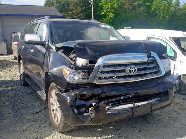 5TDJY5G10DS091671 - 2013 TOYOTA SEQUOIA LI BLACK photo 1