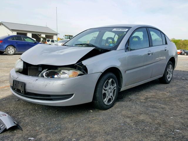 1G8AJ52F14Z200493 - 2004 SATURN ION LEVEL SILVER photo 2