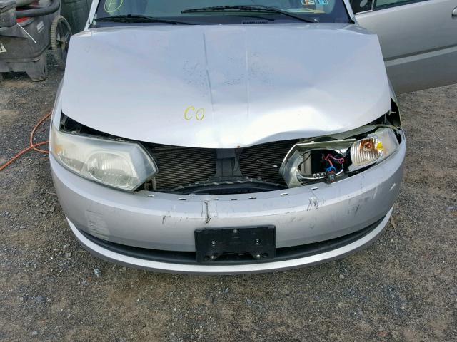 1G8AJ52F14Z200493 - 2004 SATURN ION LEVEL SILVER photo 7