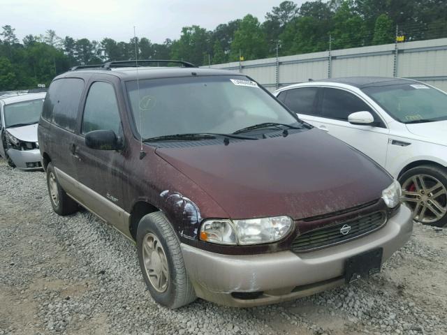 4N2XN11T4YD844364 - 2000 NISSAN QUEST SE BURGUNDY photo 1