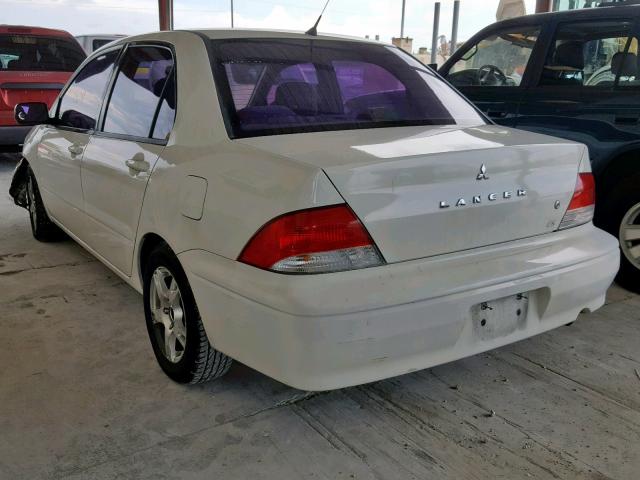 JA3AJ26E53U011510 - 2003 MITSUBISHI LANCER ES WHITE photo 3