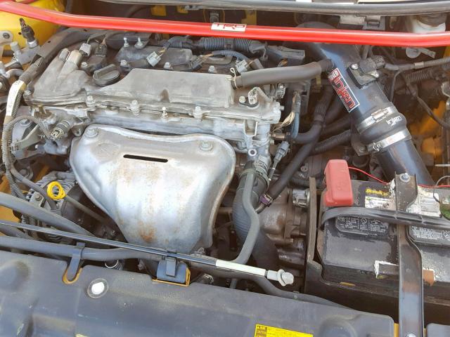 JTKJF5C75C3027229 - 2012 TOYOTA SCION TC ყვითელი ფოტო 7