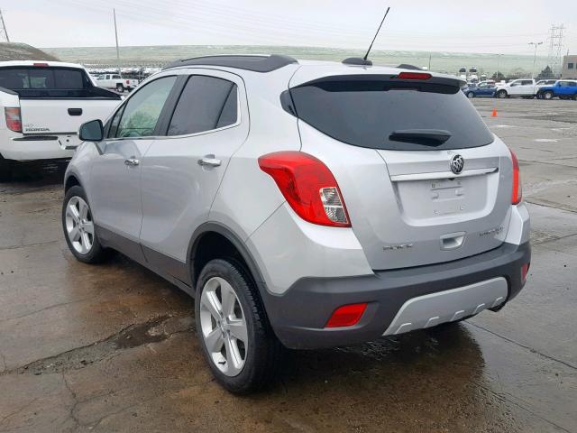 KL4CJESB6GB637473 - 2016 BUICK ENCORE SILVER photo 3