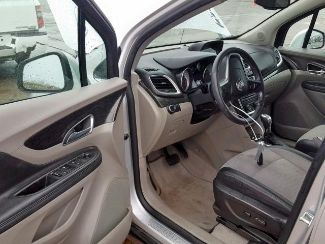 KL4CJESB6GB637473 - 2016 BUICK ENCORE SILVER photo 9