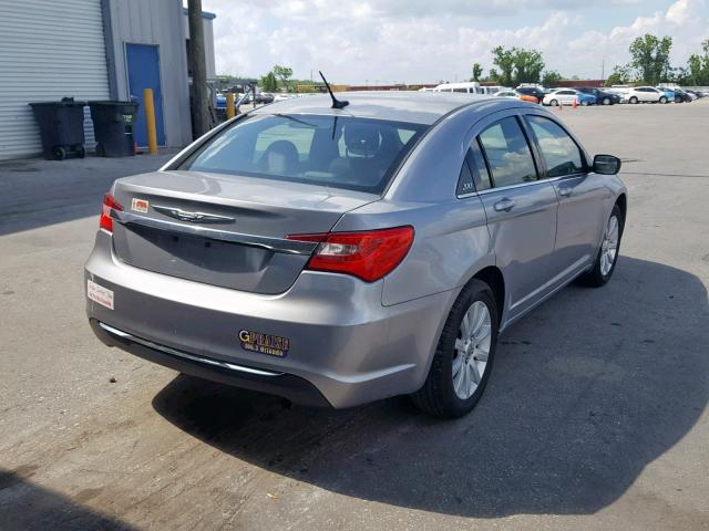 1C3CCBBB9DN570025 - 2013 CHRYSLER 200 TOURIN GRAY photo 4