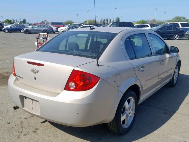 1G1AT58H297231398 - 2009 CHEVROLET COBALT LT BEIGE photo 4