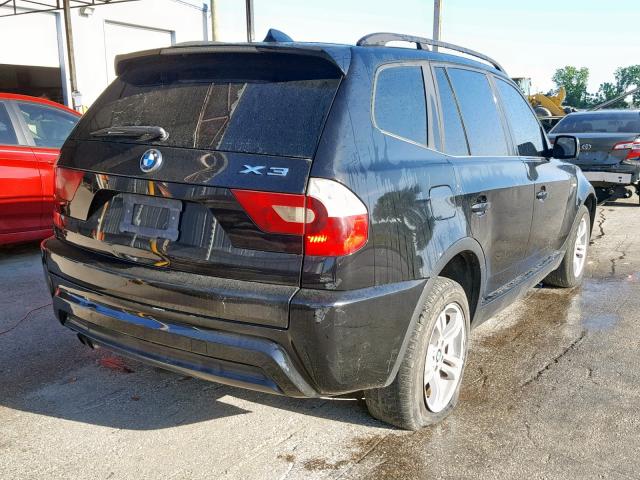 WBXPA93476WD26839 - 2006 BMW X3 3.0I BLACK photo 4