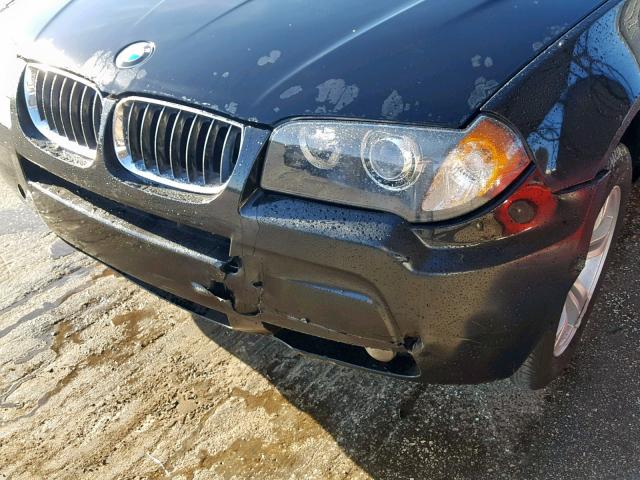 WBXPA93476WD26839 - 2006 BMW X3 3.0I BLACK photo 9