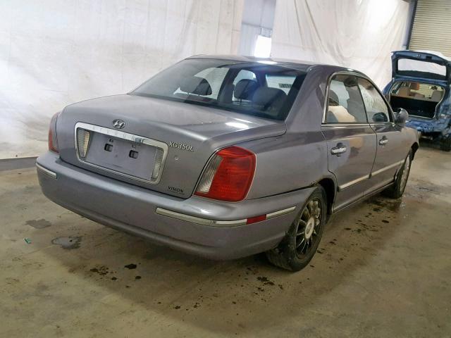 KMHFU45E55A390584 - 2005 HYUNDAI XG 350 SILVER photo 4