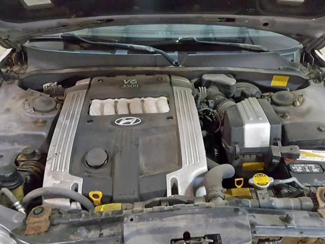 KMHFU45E55A390584 - 2005 HYUNDAI XG 350 SILVER photo 7