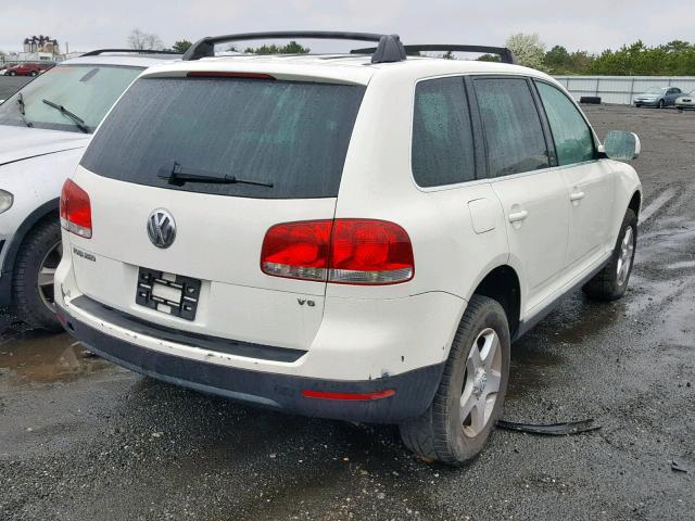 WVGBC77L84D043875 - 2004 VOLKSWAGEN TOUAREG 3. WHITE photo 4