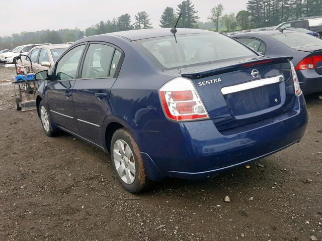 3N1AB6AP2CL617584 - 2012 NISSAN SENTRA 2.0 BLUE photo 3