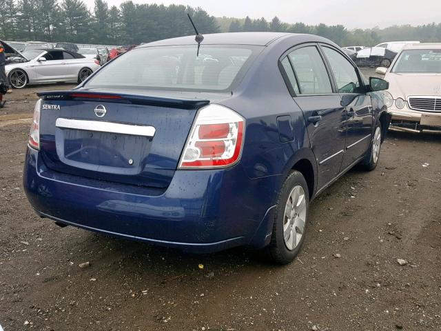 3N1AB6AP2CL617584 - 2012 NISSAN SENTRA 2.0 BLUE photo 4