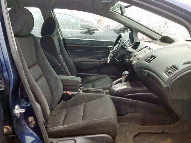 2HGFA16689H505710 - 2009 HONDA CIVIC LX-S Mavi foto 5