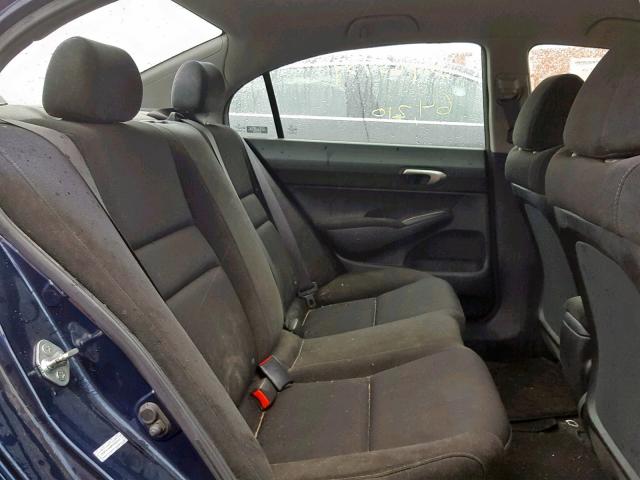 2HGFA16689H505710 - 2009 HONDA CIVIC LX-S Mavi foto 6