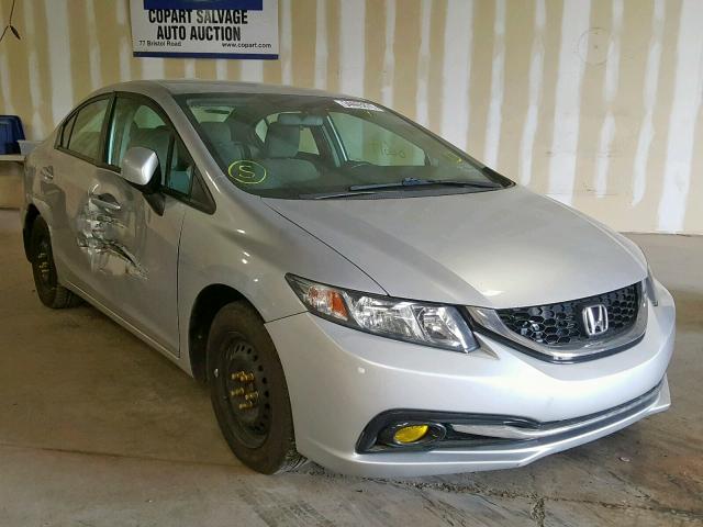 2HGFB2F58DH573251 - 2013 HONDA CIVIC LX SILVER photo 1