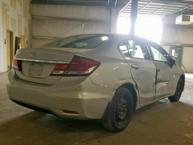 2HGFB2F58DH573251 - 2013 HONDA CIVIC LX SILVER photo 4