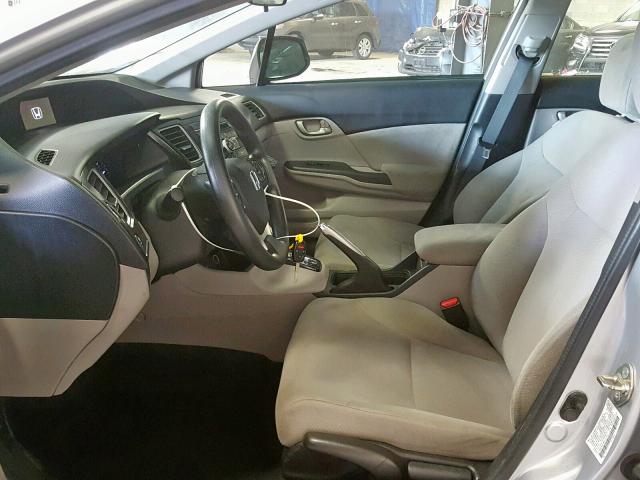 2HGFB2F58DH573251 - 2013 HONDA CIVIC LX SILVER photo 5