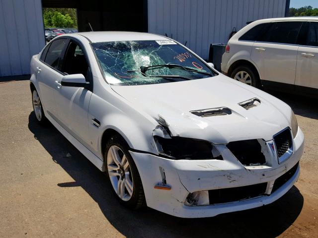 6G2ER57799L210353 - 2009 PONTIAC G8 WHITE photo 1