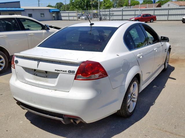 6G2ER57799L210353 - 2009 PONTIAC G8 WHITE photo 4