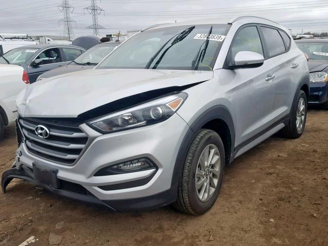 KM8J33A49JU799541 - 2018 HYUNDAI TUCSON SEL SILVER photo 2