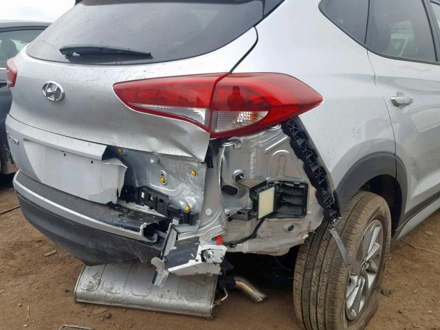 KM8J33A49JU799541 - 2018 HYUNDAI TUCSON SEL SILVER photo 9