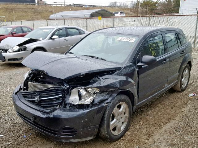 1B3HB28B78D735790 - 2008 DODGE CALIBER BLACK photo 2