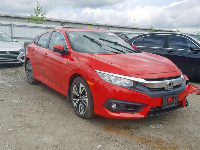 2HGFC1F79HH633732 - 2017 HONDA CIVIC EXL RED photo 1