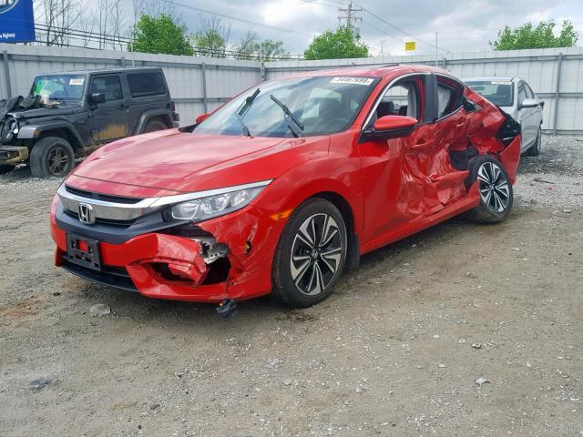 2HGFC1F79HH633732 - 2017 HONDA CIVIC EXL RED photo 2