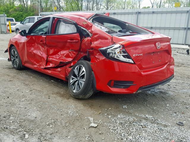 2HGFC1F79HH633732 - 2017 HONDA CIVIC EXL RED photo 3