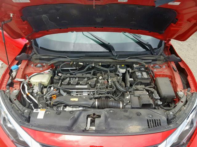 2HGFC1F79HH633732 - 2017 HONDA CIVIC EXL RED photo 7