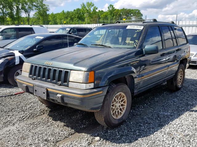 1J4GZ78Y9RC277971 - 1994 JEEP GRAND CHER GREEN photo 2