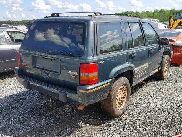 1J4GZ78Y9RC277971 - 1994 JEEP GRAND CHER GREEN photo 4