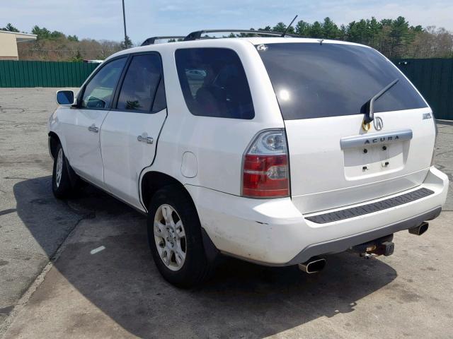 2HNYD18664H557772 - 2004 ACURA MDX TOURIN WHITE photo 3