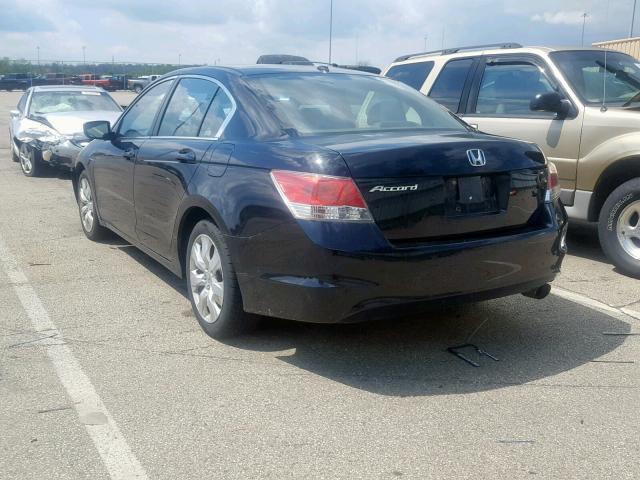 1HGCP26818A085715 - 2008 HONDA ACCORD EXL BLACK photo 3