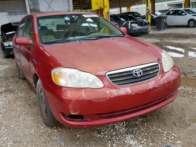 2T1BR32E75C372375 - 2005 TOYOTA COROLLA CE RED photo 1