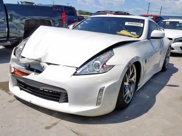 JN1AZ4EH8EM630500 - 2014 NISSAN 370Z BASE WHITE photo 2