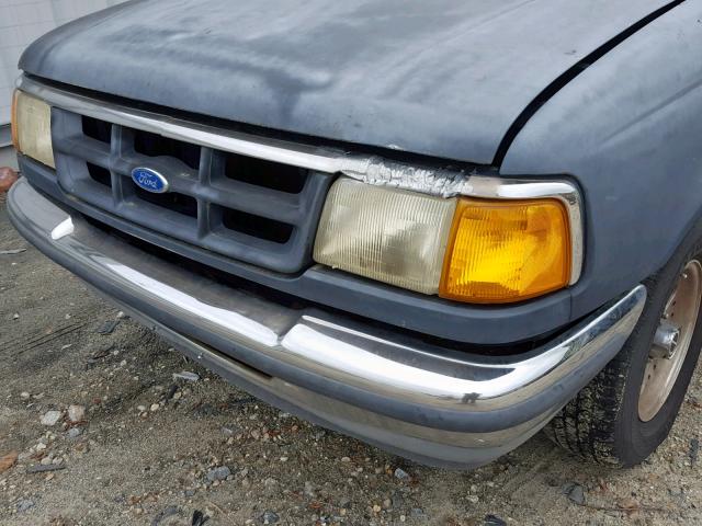 1FTCR10UXPTA20244 - 1993 FORD RANGER GRAY photo 9