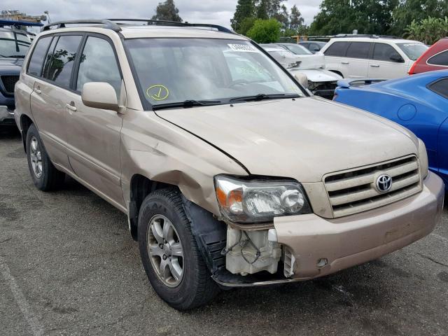 JTEDP21A340021295 - 2004 TOYOTA HIGHLANDER BEIGE photo 1