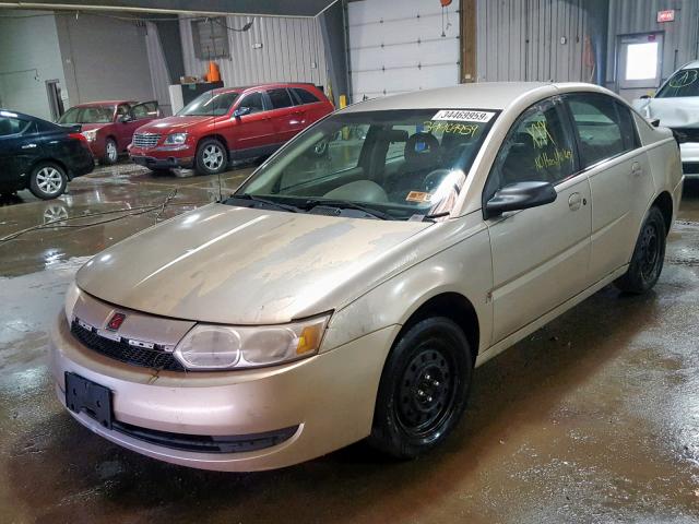 1G8AJ52F93Z116629 - 2003 SATURN ION LEVEL GOLD photo 2