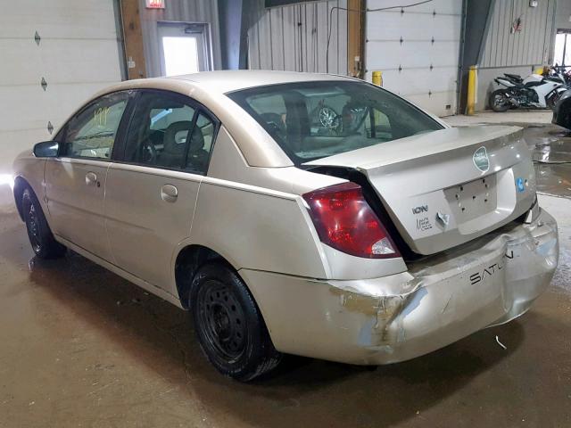 1G8AJ52F93Z116629 - 2003 SATURN ION LEVEL GOLD photo 3