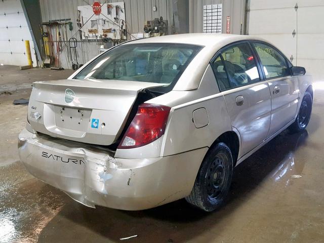 1G8AJ52F93Z116629 - 2003 SATURN ION LEVEL GOLD photo 4