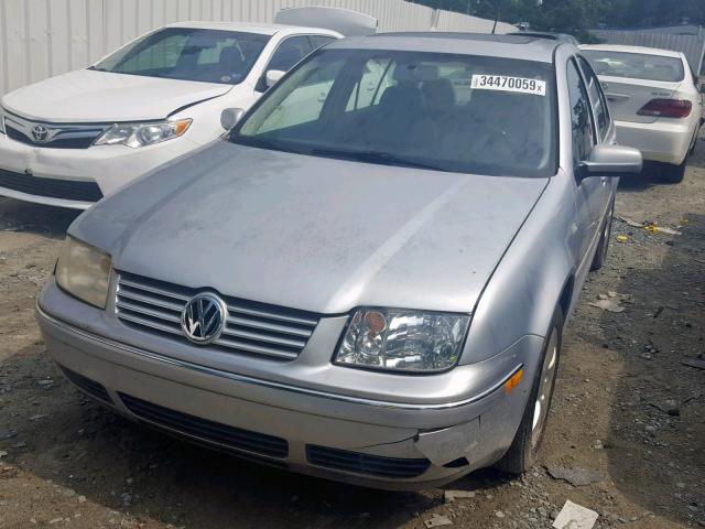 3VWSK69M94M045725 - 2004 VOLKSWAGEN JETTA GLS SILVER photo 2