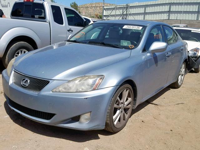 JTHBK262865018439 - 2006 LEXUS IS 250 BLUE photo 2