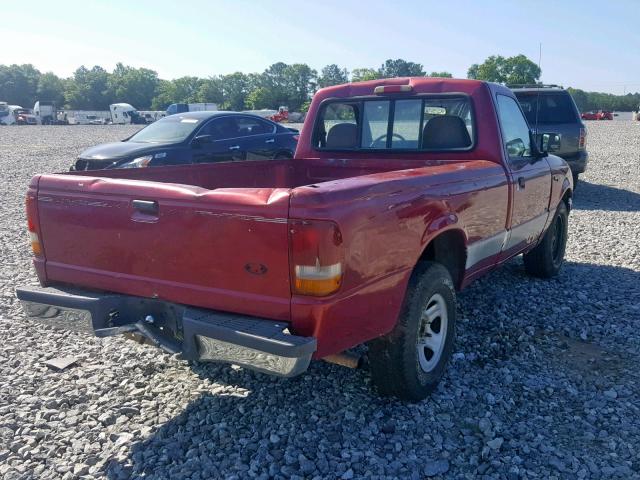 1FTCR10A6RPB68411 - 1994 FORD RANGER BURGUNDY photo 4