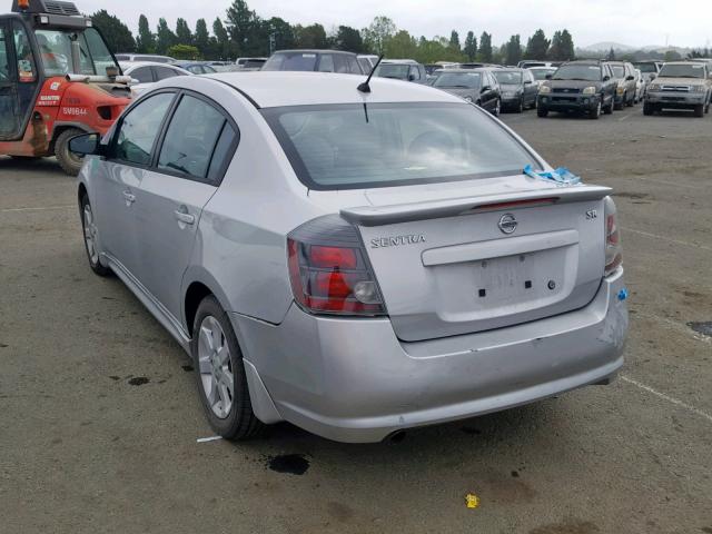 3N1AB6AP4AL701919 - 2010 NISSAN SENTRA 2.0 SILVER photo 3